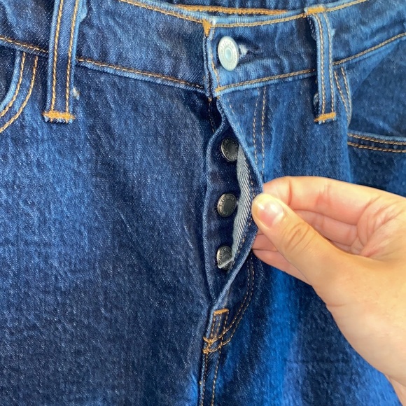 LEVIS Wedgie Darkwash Tapered Jeans - Picture 8 of 11